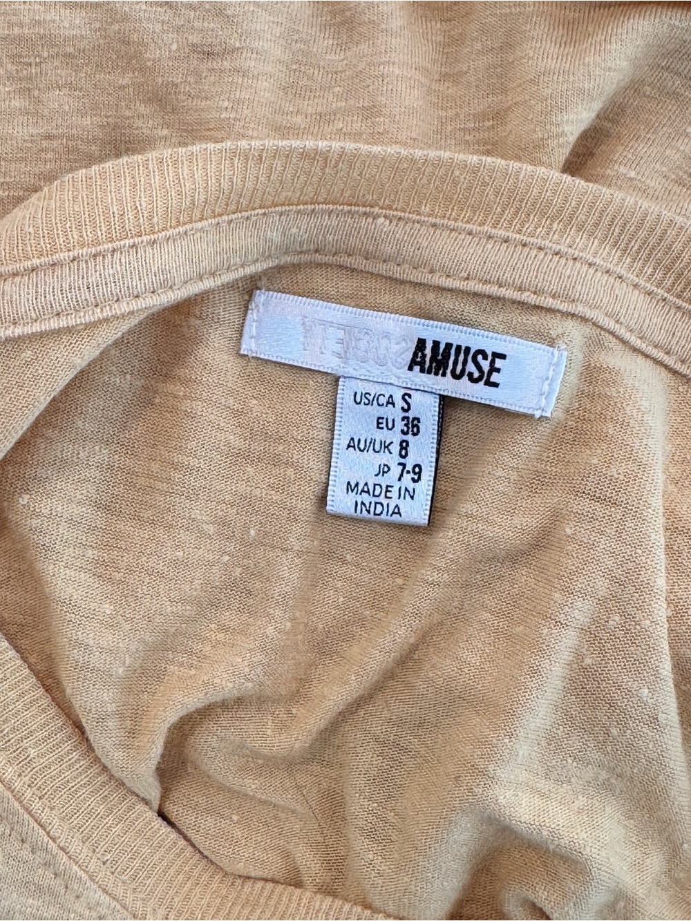 Society Amuse Soft Yellow Crewneck Tee - Picture 5 of 7